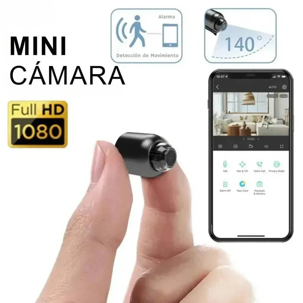 Mini Cámara de Seguridad Full HD 4K UltraVision™ - Tienda Smart