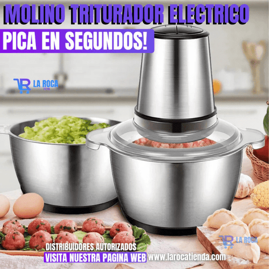 MOLINO TRITURADOR ELECTRICO DE 2 LITROS - Tienda Smart